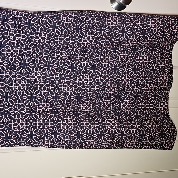 Talbots Sheath Dress With Pockets Sleevless Pink/blue. Excelent Condition. - Picture 5 of 10